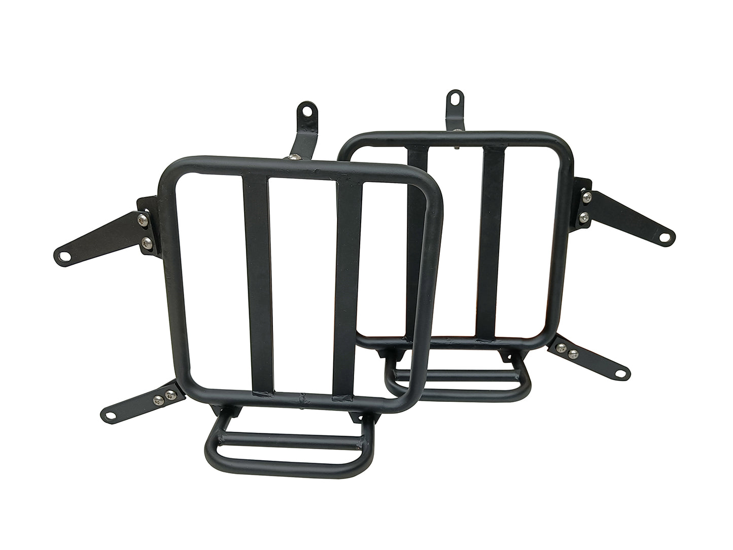 For Royal Enfield Classic 650 Military Pannier Bags Black & Golden With Mounting