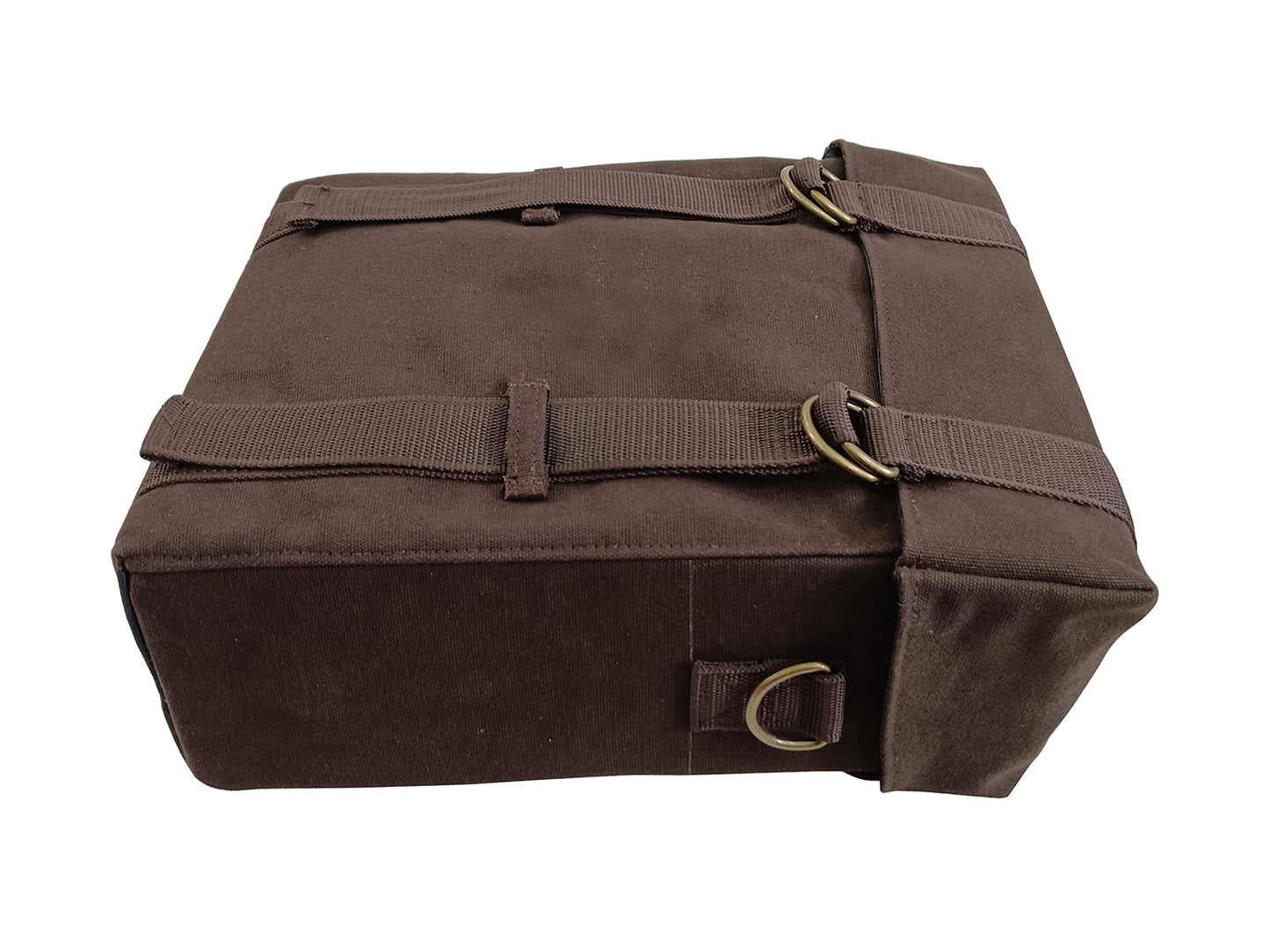 For Royal Enfield Classic 650 Military Pannier Bags Coffee Brown With Mounting