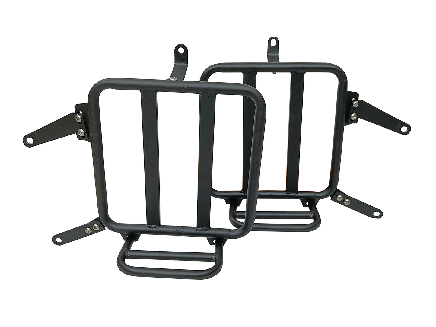 For Royal Enfield Classic 650 Military Pannier Bags Coffee Brown With Mounting