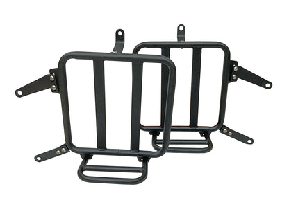For Royal Enfield Classic 650 Military Pannier Bags Coffee Brown With Mounting