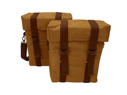 For Royal Enfield Classic 650 Military Pannier Bags Desert Color with Mounting