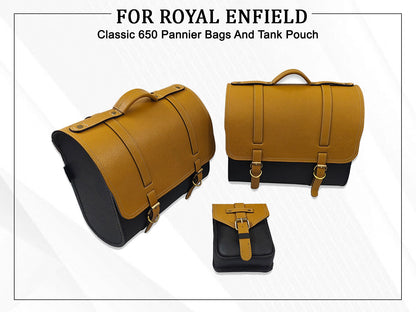 For Royal Enfield Classic 650 Pannier Bags And Tank Pouch D1