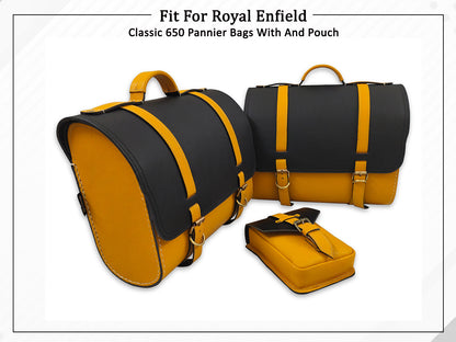 For Royal Enfield Classic 650 Pannier Bags With And Pouch D2