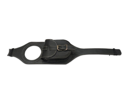 For Royal Enfield Classic 650 Fuel Tank Belt with Pouch, Black Color