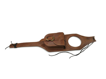 For Royal Enfield Classic 650 Fuel Tank Belt with Pouch, Brown Tan