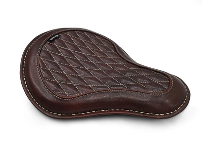 For Royal Enfield Classic 650 Genuine Leather Front Rider Seat Antique Brown