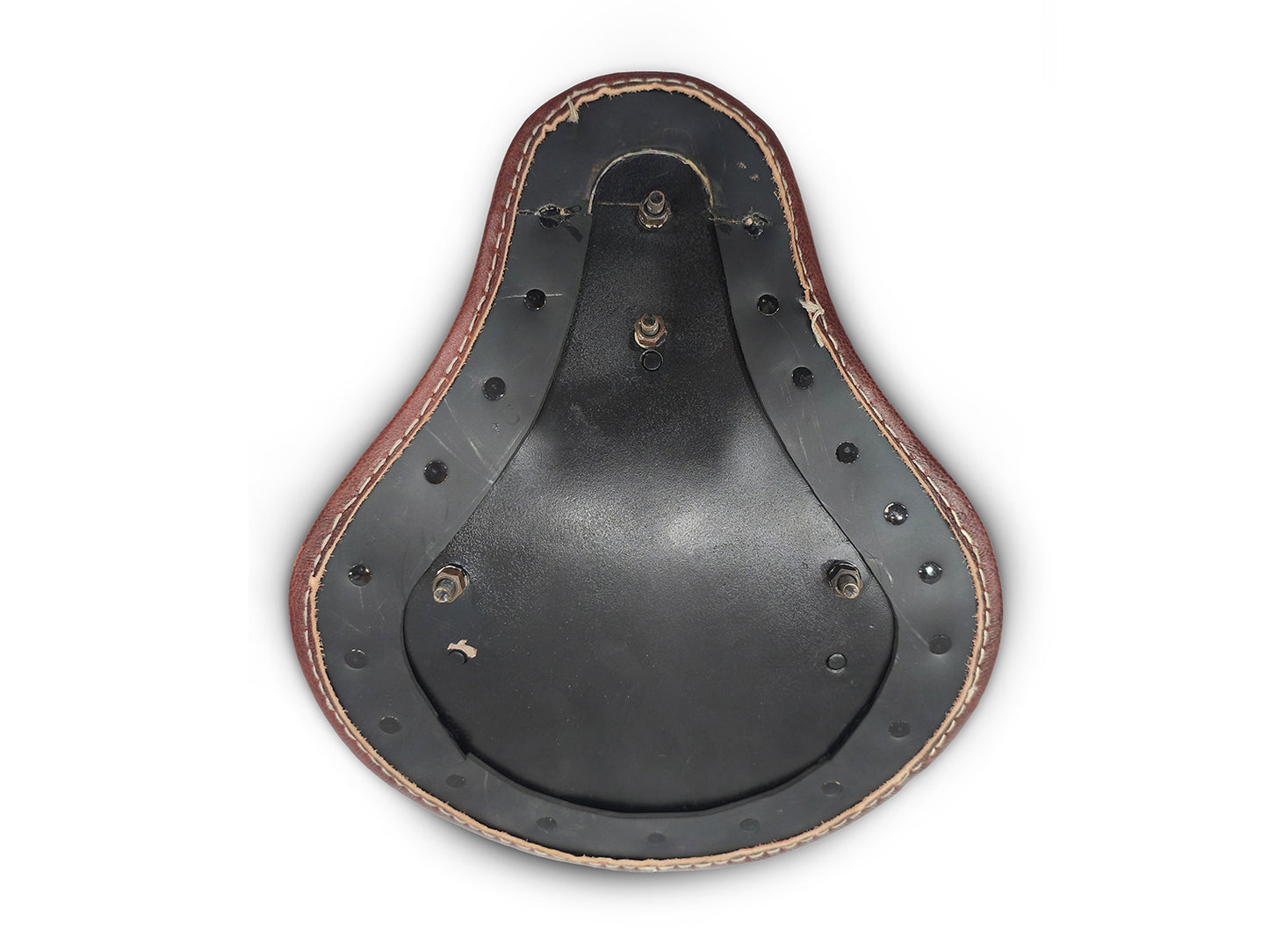 For Royal Enfield Classic 650 Genuine Leather Front Rider Seat Antique Brown