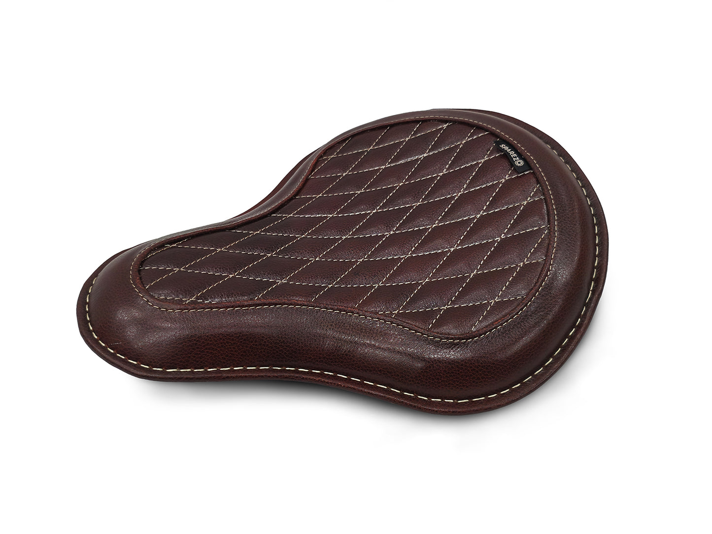 For Royal Enfield Classic 650 Genuine Leather Front Rider Seat Antique Brown