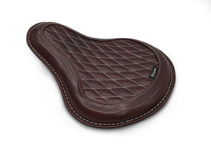 For Royal Enfield Classic 650 Genuine Leather Front Rider Seat Antique Brown