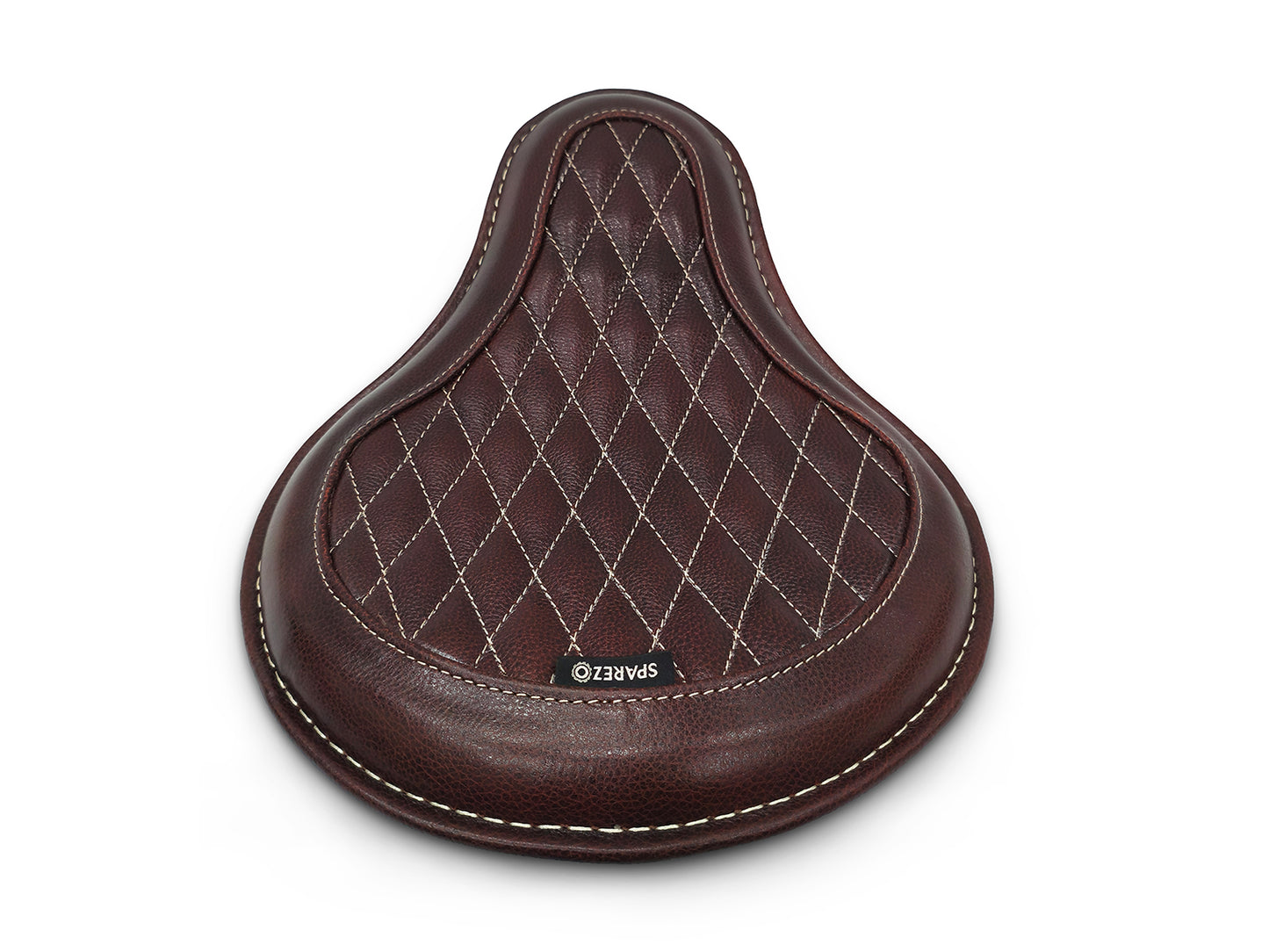 For Royal Enfield Classic 650 Genuine Leather Front Rider Seat Antique Brown