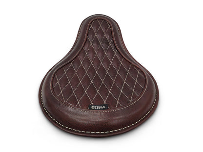 For Royal Enfield Classic 650 Genuine Leather Front Rider Seat Antique Brown