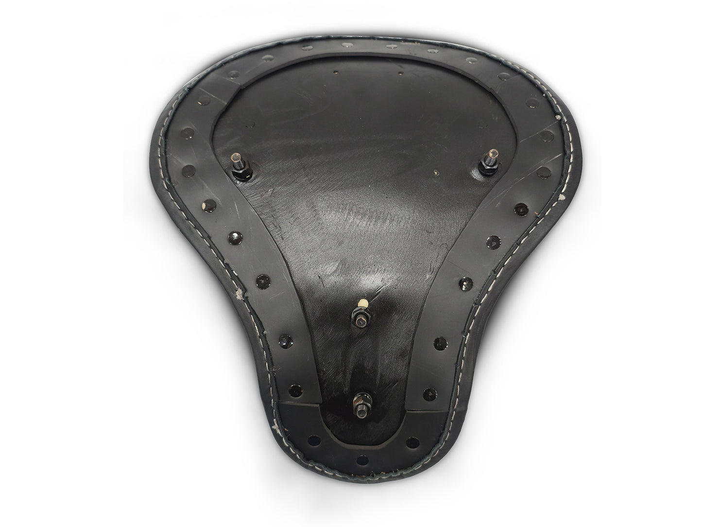 For Royal Enfield Classic 650 Genuine Leather Front Rider Seat Black Color