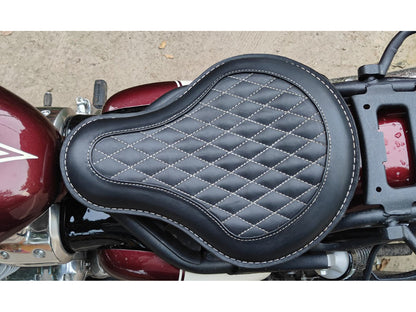 For Royal Enfield Classic 650 Genuine Leather Front Rider Seat Black Color