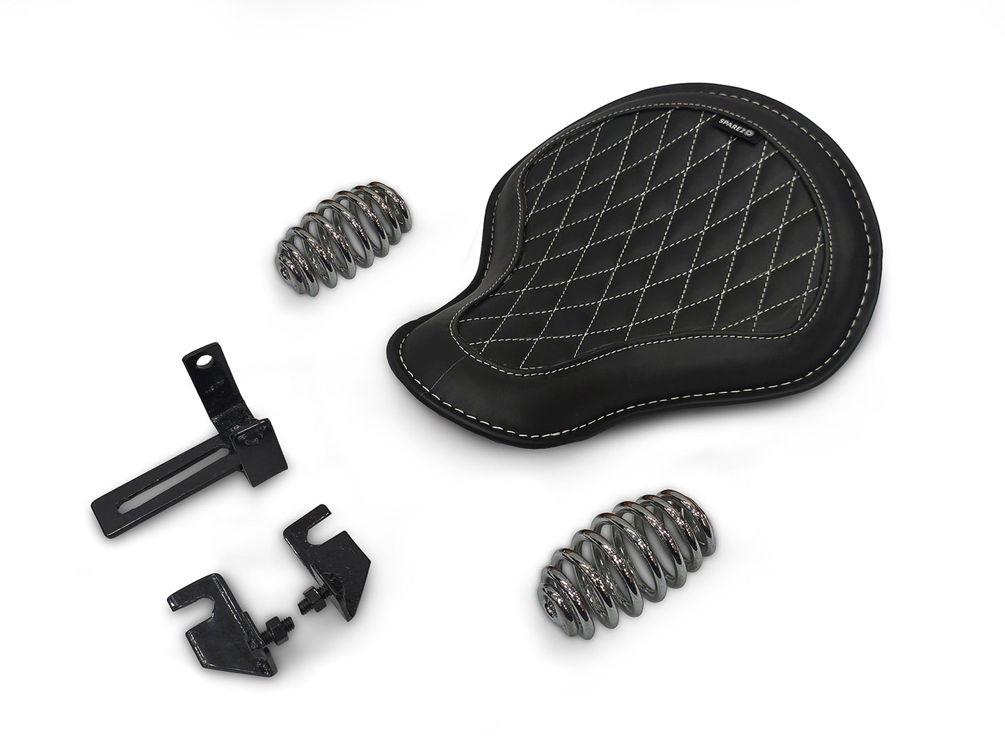 For Royal Enfield Classic 650 Genuine Leather Front Rider Seat Black Color