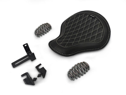 For Royal Enfield Classic 650 Genuine Leather Front Rider Seat Black Color