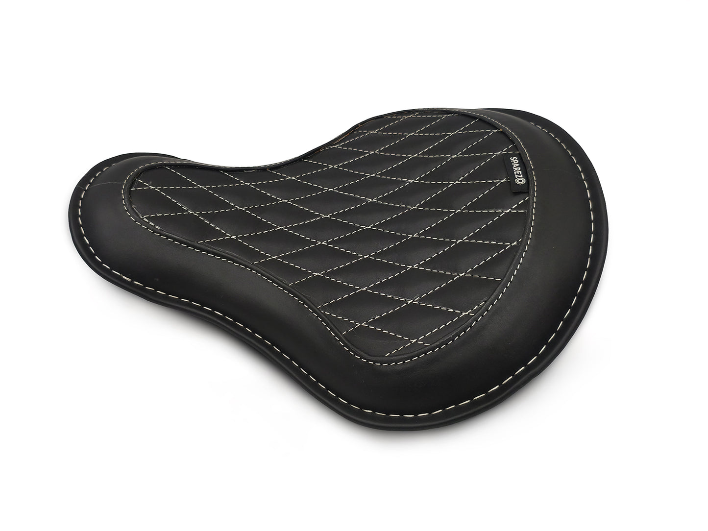 For Royal Enfield Classic 650 Genuine Leather Front Rider Seat Black Color