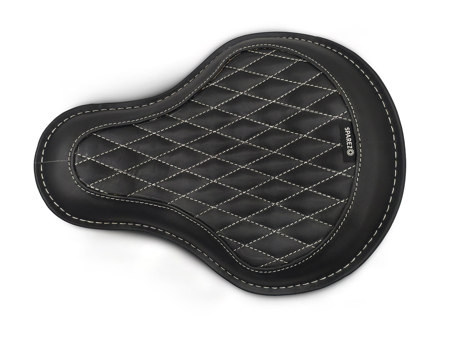 For Royal Enfield Classic 650 Genuine Leather Front Rider Seat Black Color
