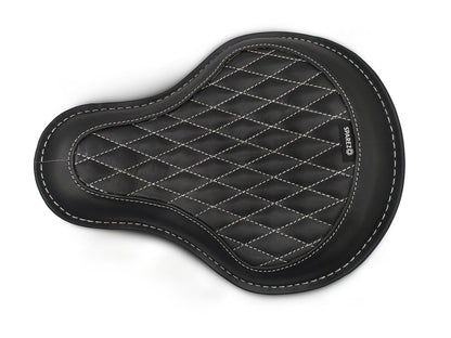 For Royal Enfield Classic 650 Genuine Leather Front Rider Seat Black Color