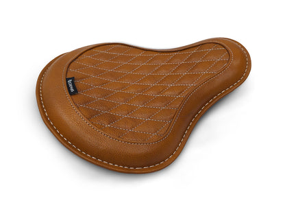 For Royal Enfield Classic 650 Genuine Leather Front Rider Seat Tan Color