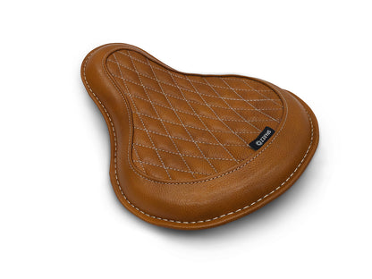 For Royal Enfield Classic 650 Genuine Leather Front Rider Seat Tan Color