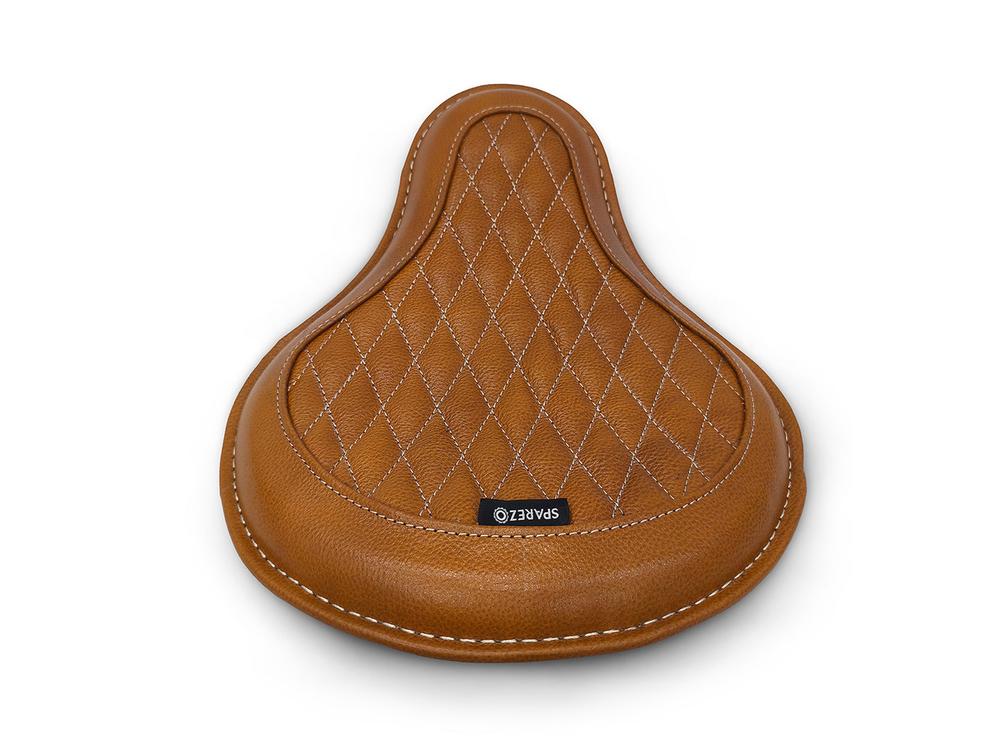 For Royal Enfield Classic 650 Genuine Leather Front Rider Seat Tan Color