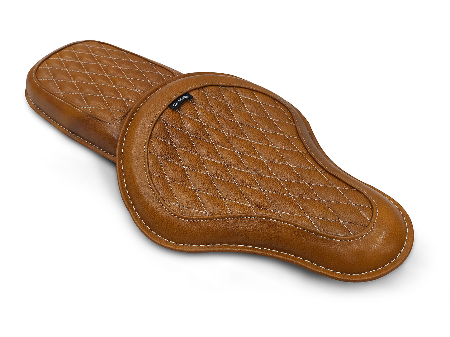 For Royal Enfield Classic 650 Genuine Leather Front & Rear Seat Tan Color