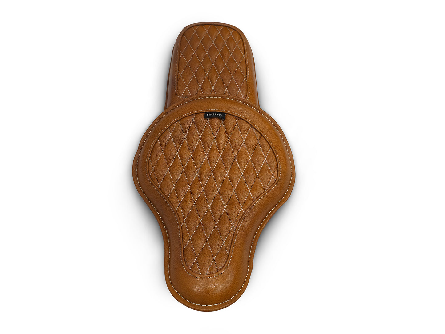 For Royal Enfield Classic 650 Genuine Leather Front & Rear Seat Tan Color