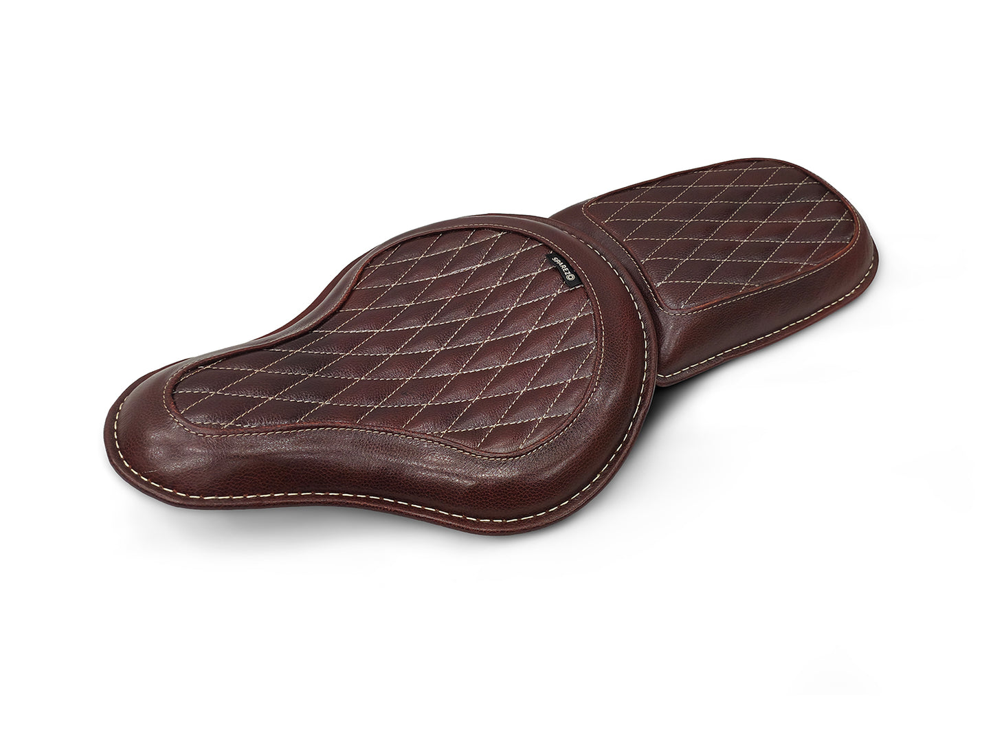 For Royal Enfield Classic 650 Genuine Leather Front & Rear Seat Antique Brown