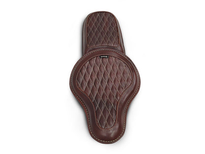 For Royal Enfield Classic 650 Genuine Leather Front & Rear Seat Antique Brown