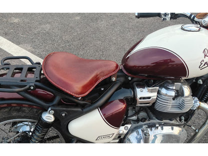 For Royal Enfield Classic 650 Front Rider American Type Solo Seat Antique Brown