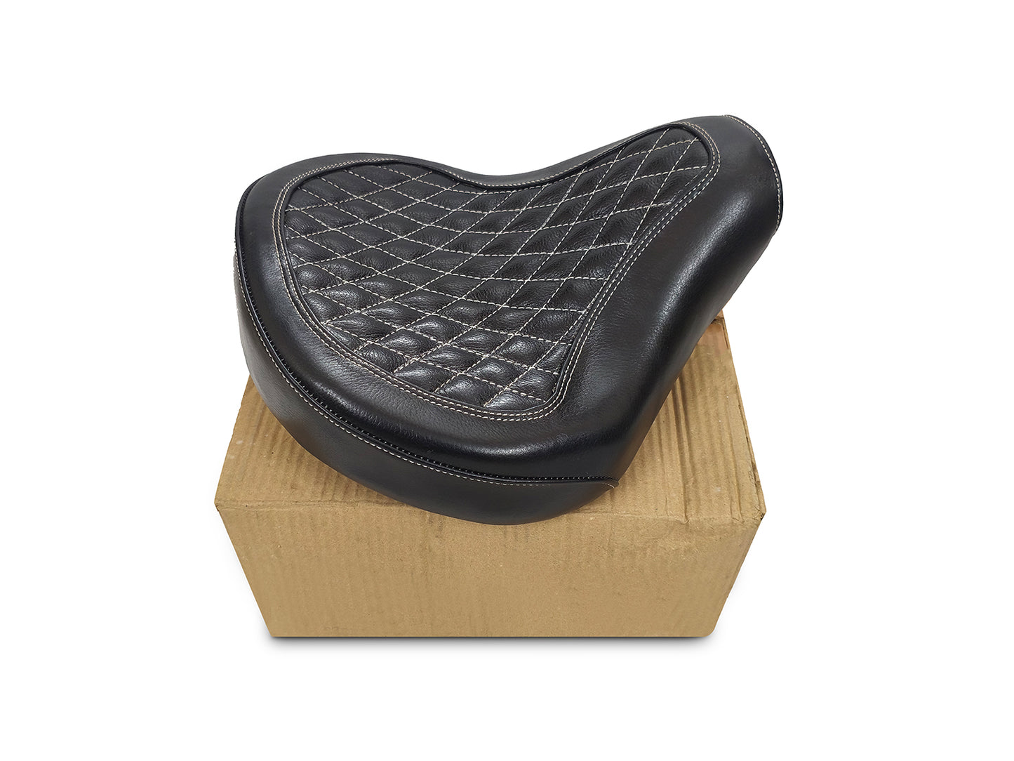 For Royal Enfield Classic 650 Genuine Leather Front Rider Seat Black Color