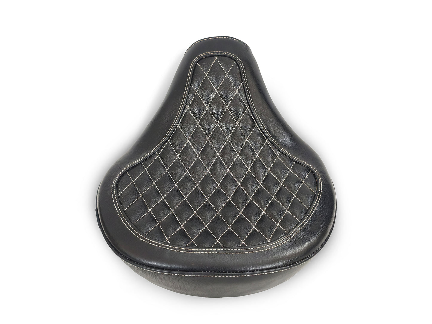 For Royal Enfield Classic 650 Genuine Leather Front Rider Seat Black Color