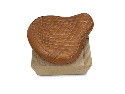 For Royal Enfield Classic 650 Genuine Leather Front Rider Seat Tan Color