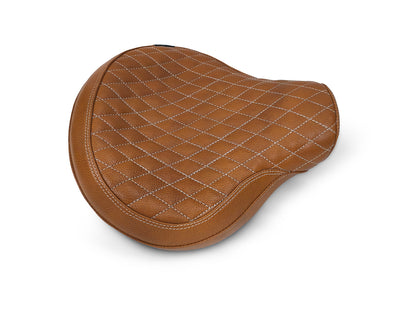 For Royal Enfield Classic 650 Genuine Leather Front Rider Seat Tan Color