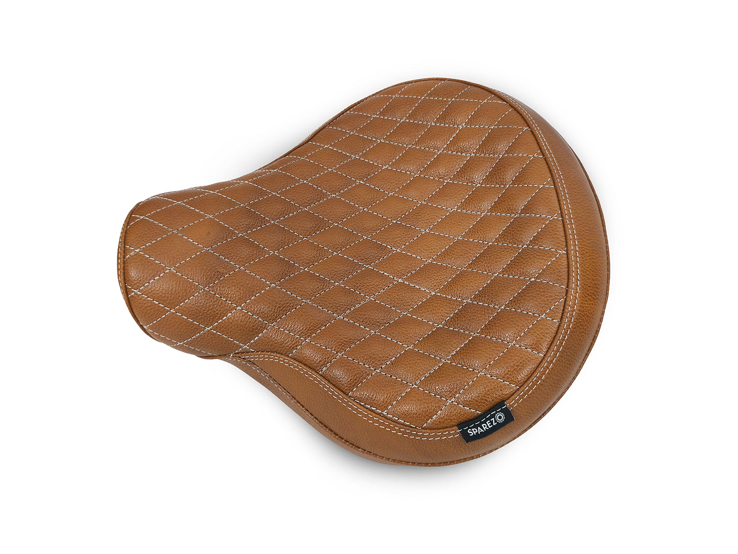 For Royal Enfield Classic 650 Genuine Leather Front Rider Seat Tan Color