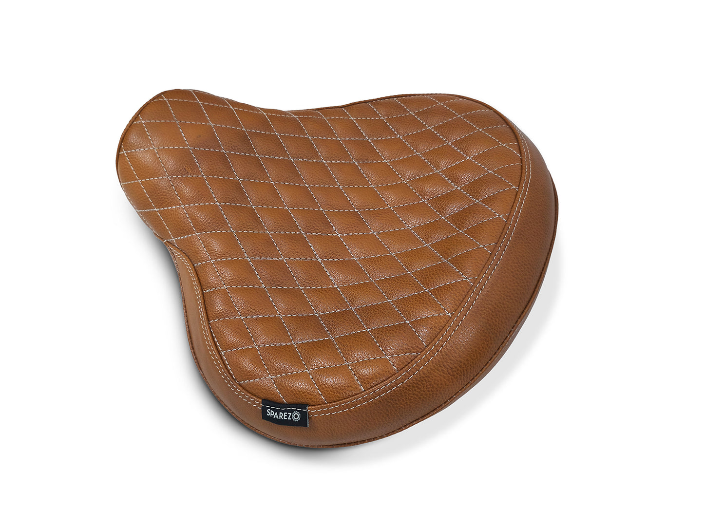 For Royal Enfield Classic 650 Genuine Leather Front Rider Seat Tan Color