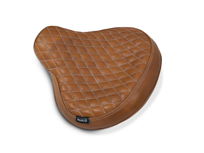 For Royal Enfield Classic 650 Genuine Leather Front Rider Seat Tan Color