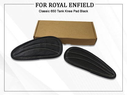 For Royal Enfield Classic 650 Tank Knee Pad Black Color D2
