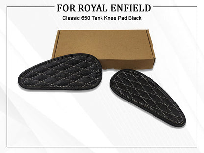 For Royal Enfield Classic 650 Tank Knee Pad Black Color D3