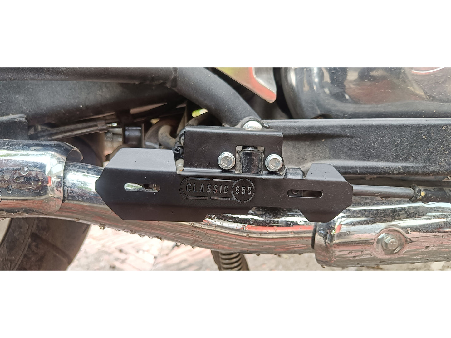 For Royal Enfield Classic 650 Master Cylinder Guard & Reservoir Cap Guard Black