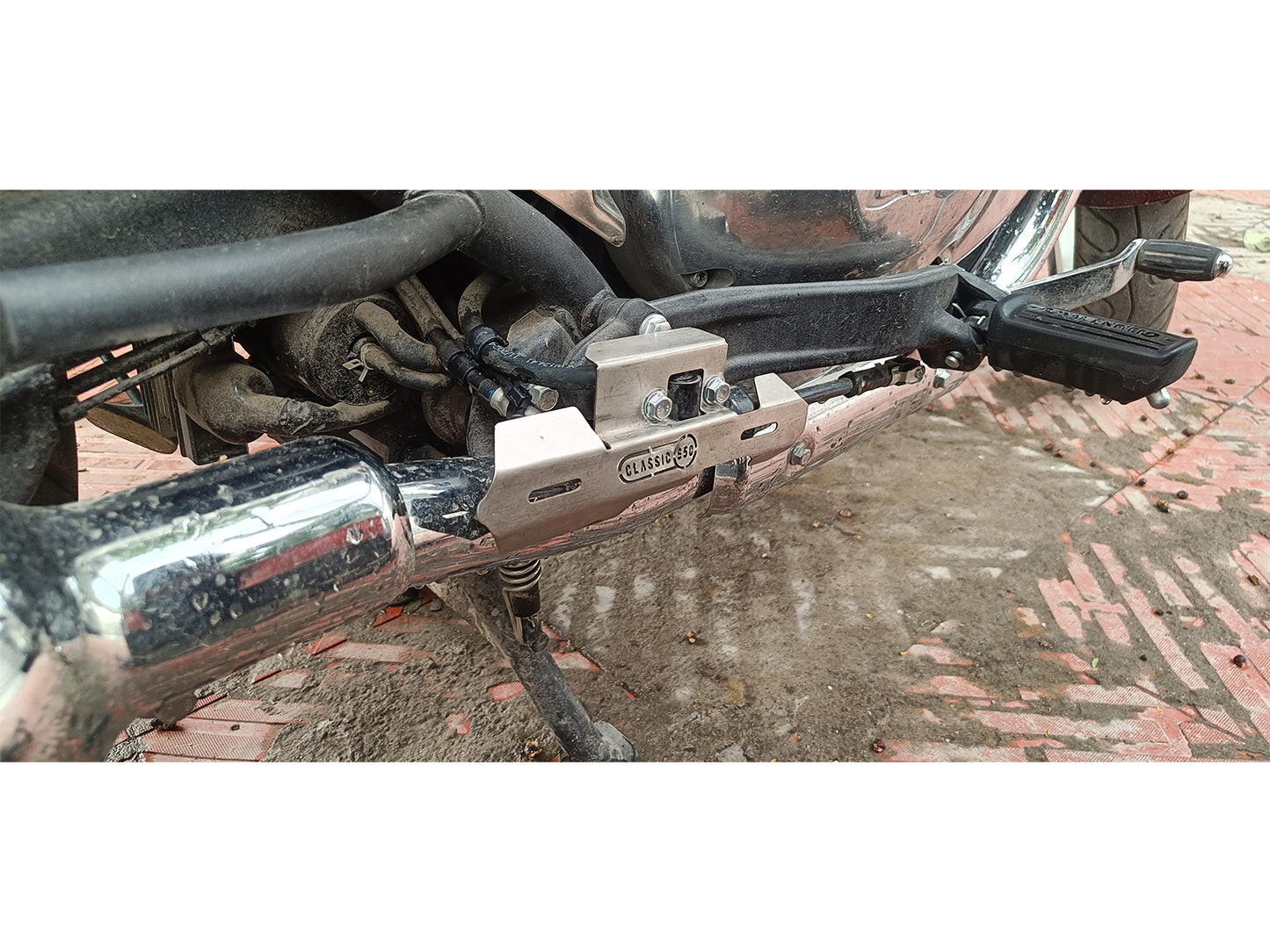 For Royal Enfield Classic 650 3 Pcs Accessories Combo Pack Silver CP-2