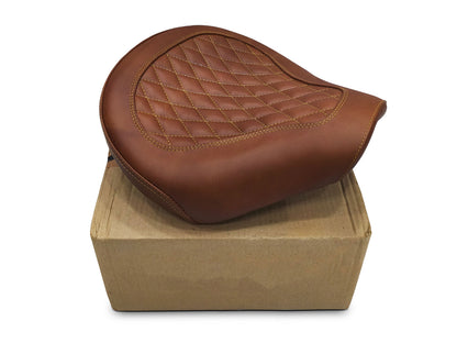 Fit For Royal Enfield Shotgun 650 Genuine Leather Front Rider Seat Brown D1