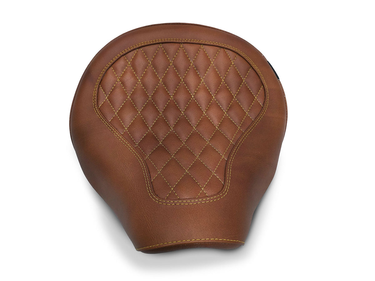 Fit For Royal Enfield Shotgun 650 Genuine Leather Front Rider Seat Brown D1