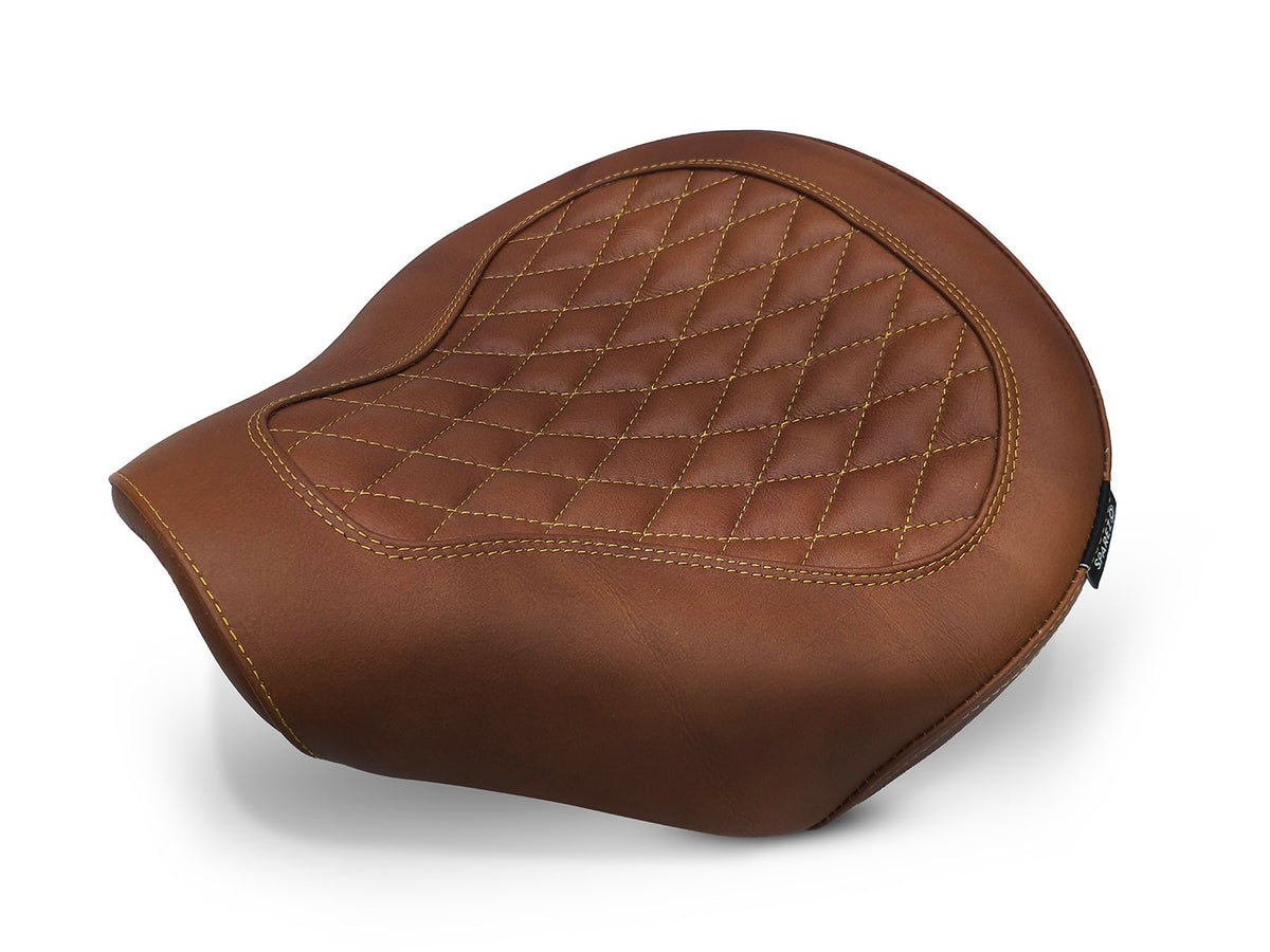 Fit For Royal Enfield Shotgun 650 Genuine Leather Front Rider Seat Brown D1