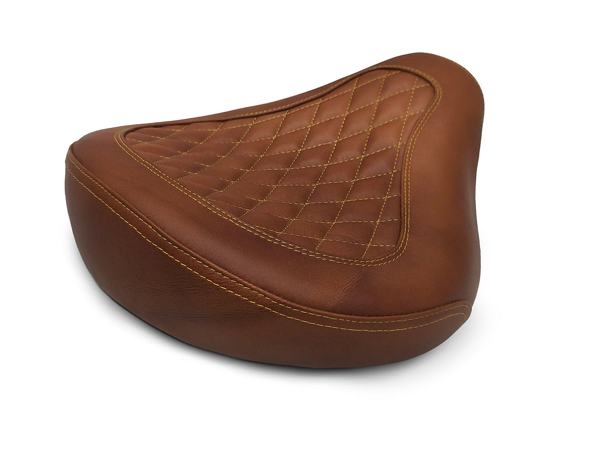 Fit For Royal Enfield Shotgun 650 Genuine Leather Front Rider Seat Brown D1