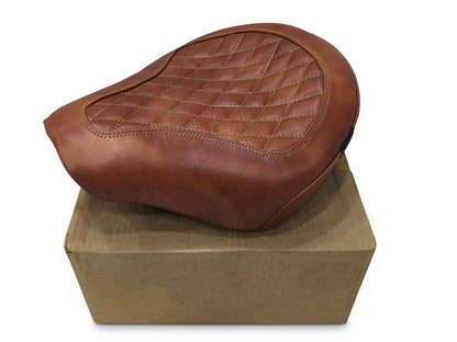 Fit For Royal Enfield Shotgun 650 Genuine Leather Front Rider Seat Brown D2