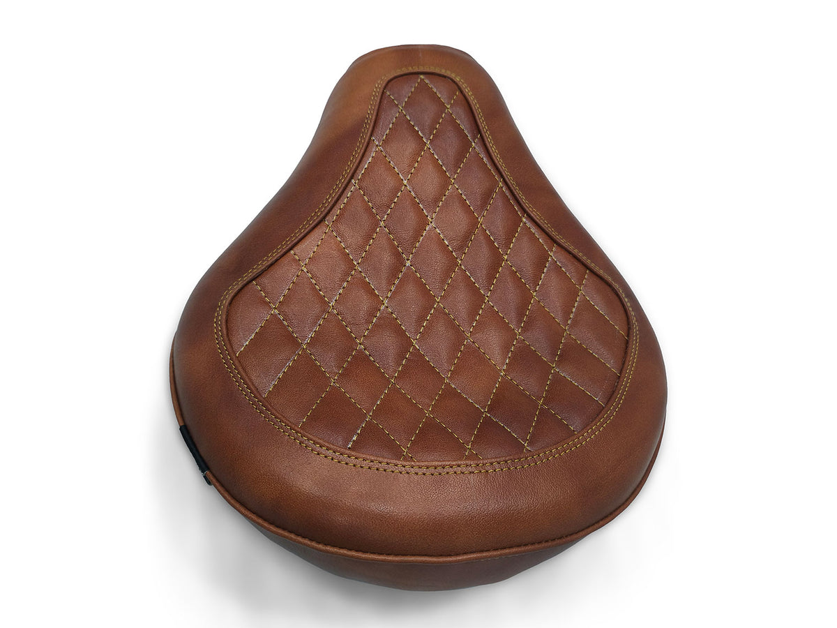 Fit For Royal Enfield Shotgun 650 Genuine Leather Front Rider Seat Brown D2