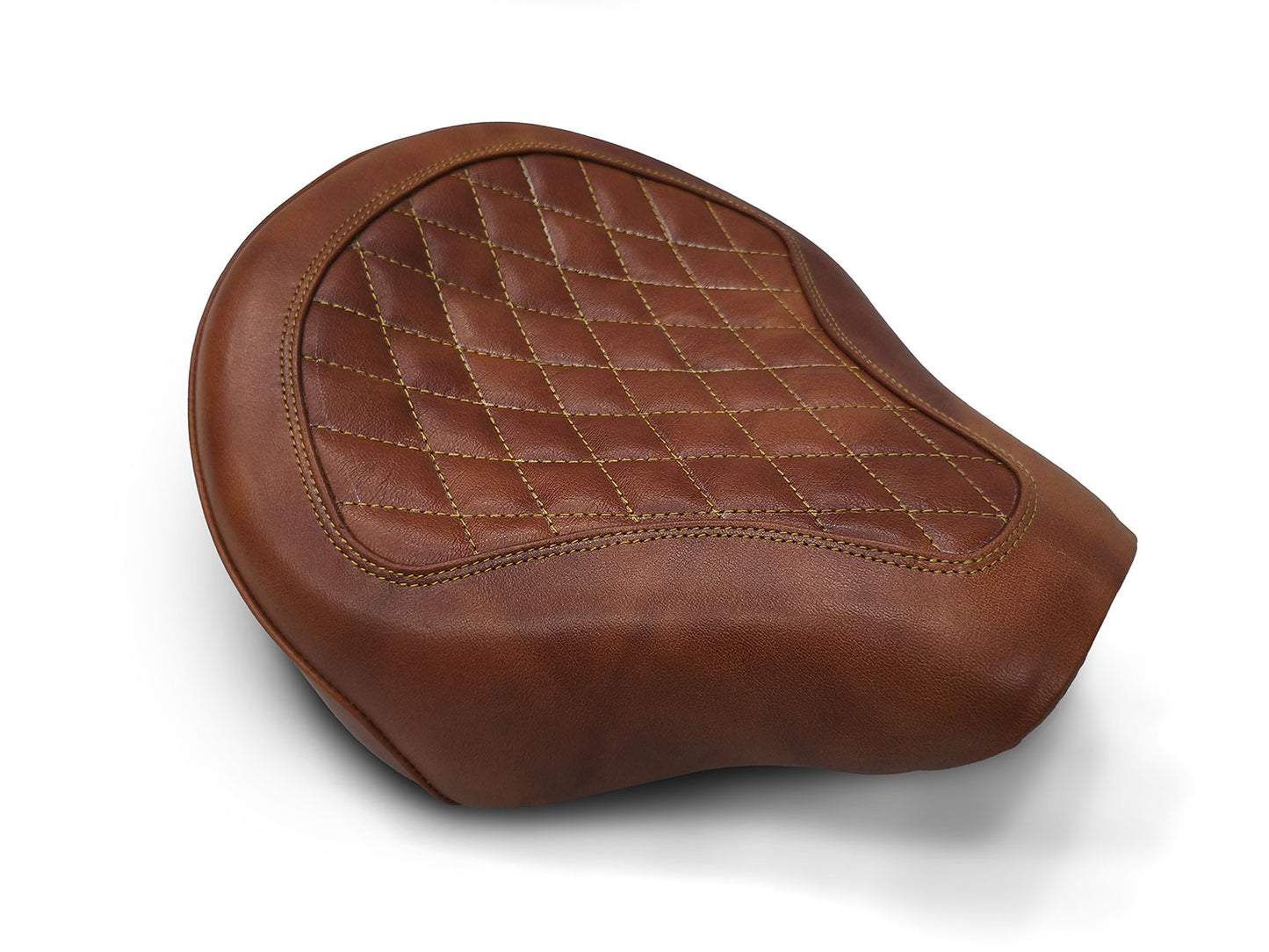Fit For Royal Enfield Shotgun 650 Genuine Leather Front Rider Seat Brown D2