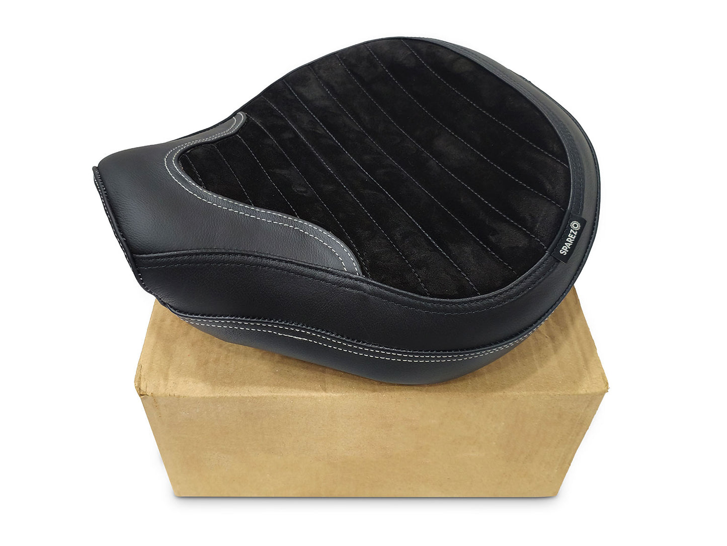 Fit For Royal Enfield Shotgun 650 Genuine Leather Front Rider Seat Black D3