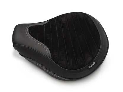 Fit For Royal Enfield Shotgun 650 Genuine Leather Front Rider Seat Black D3